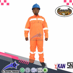 BAJU-CELANA / WEARPACK / COVERALL ASGARD WARNA ORANGE STABILO