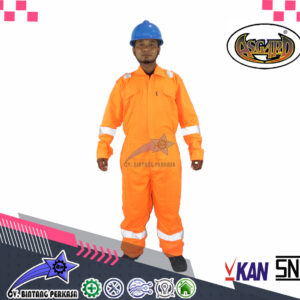 COVERALL / WEARPACK ASGARD - WARNA ORANGE STABILO