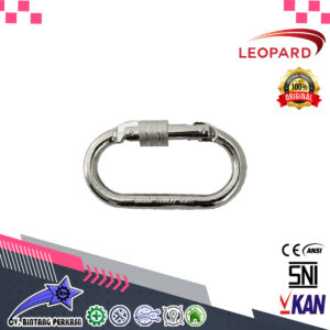 LEOPARD - Carabiner Steel Screw Lock 0185