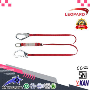 LEOPARD - Double Big Hook Webbing Lanyard + Absorber LP 0322