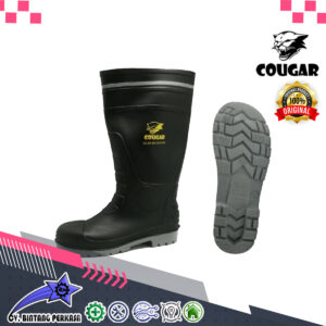 COUGAR GUMBOOT BLACK-1912