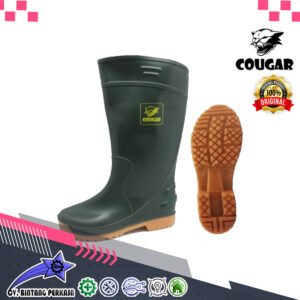 COUGAR Gumboot Green-1915 (non steel toe cap)