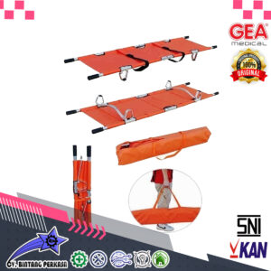 GEA YDC 1A9 TANDU LIPAT 2 ALUMINIUM FOLDING STRETCHER