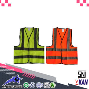 ROMPI PROYEK POLYESTER HIJAU/ORANGE