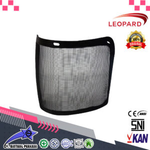 "LEOPARD 0365" - Faceshield Steel Mesh (Pelindung Wajah Jaring Baja)