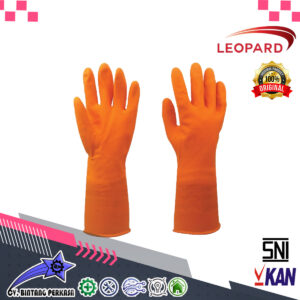 SARUNG TANGAN - LEOPARD LPLG 0316 HouseHold Latex Gloves 13''