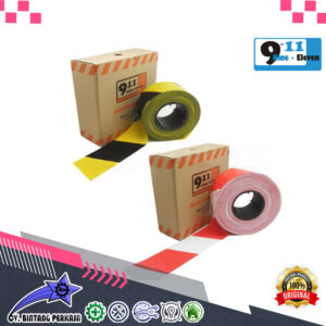 9.11 Baricade Tape 3Inch x 500Mtr Yellow/Black or Red/White High Quality