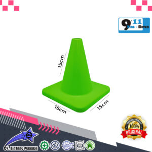 9.11 Kerucut Cone 15cm PVC Rubber Hijau Muda