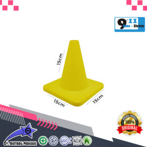 9.11 Kerucut Cone 15cm PVC Rubber Kuning