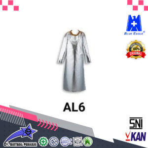 BLUE EAGLE Aluminized Apron with Sleeves AL6