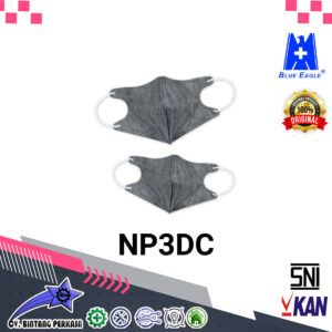 BLUE EAGLE PPE Activated Carbon Dust Mask NP3DC