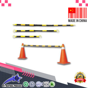 MADE IN CHINA Retractable Cone Bar / Pagar Penghubung Kerucut Aluminium 135-210cm