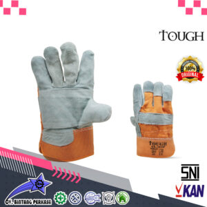 TOUGH Sarung Tangan Safety Kombinasi Kulit Sapi Tough 1913P Berkualitas