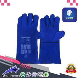 GOSAVE Leather Welding Gloves Ecoblue 14"