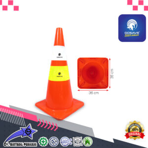 GOSAVE Traffic Cone Base Orange 70 cm