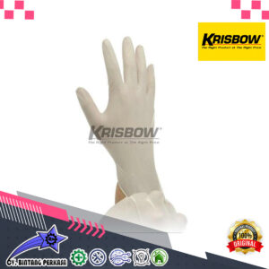KRISBOW Sarung Tangan Glove Disposal Latex M-L Powder Free 100 Krisbow 10152298