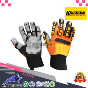KRISBOW Sarung Tangan Impact Glove M-L Synthetic Leather PVC DOT Krisbow 10102102