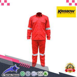 KRISBOW WEARPACK TWO PIECE RED SRWP1R